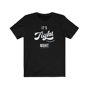 It's Fight Night T-Shirt, Blue Accent