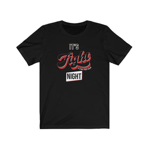 It's Fight Night T-Shirt - Red Outline