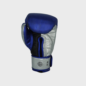 Blue Metallic Training Gloves